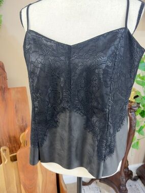 Express Black Lightweight Blouse with Label Detail